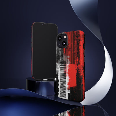 Distorted Barcode · Tough Phone Case for iPhone · Black