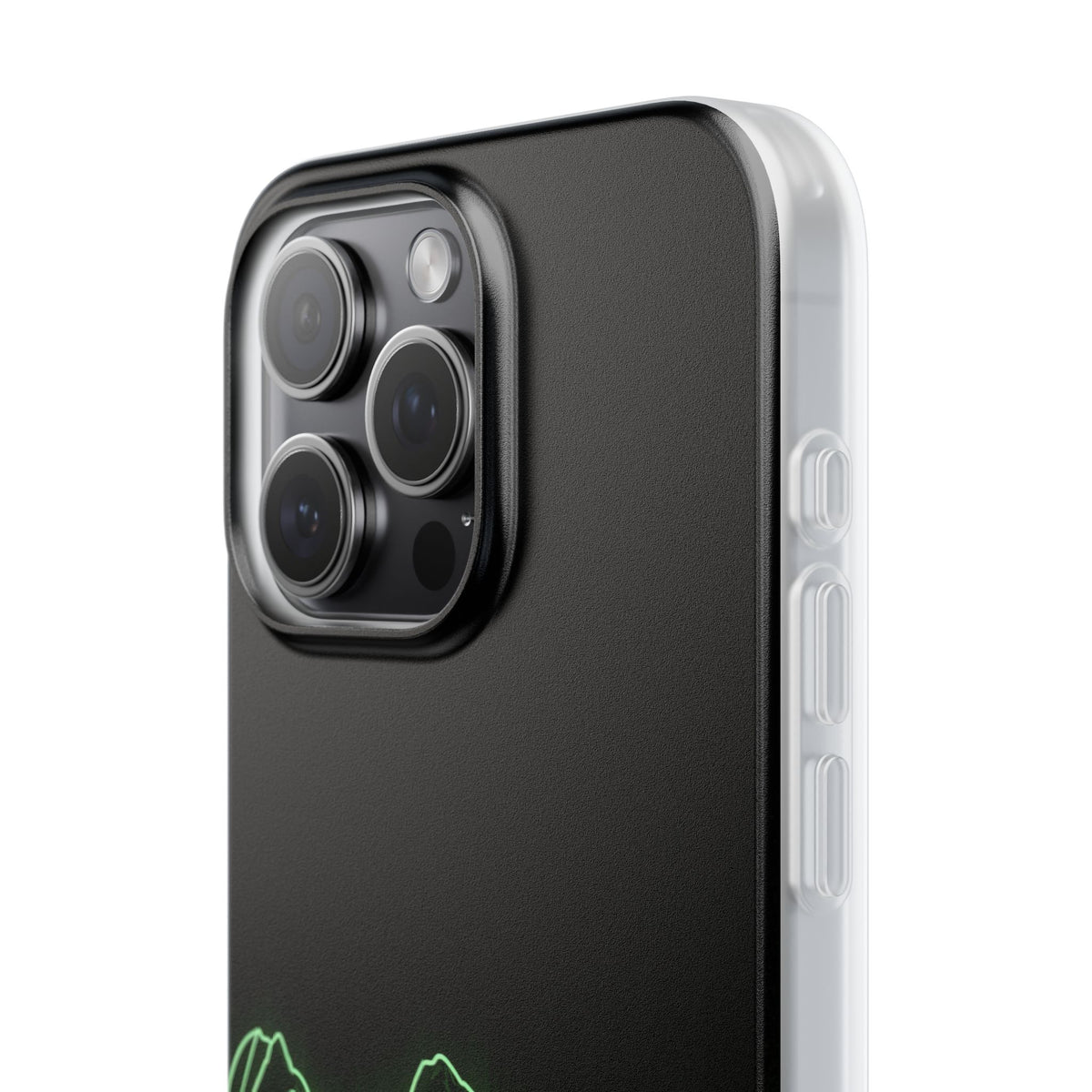 Nordic Mountain Contour · Lite Phone Case for iPhone ·  Black