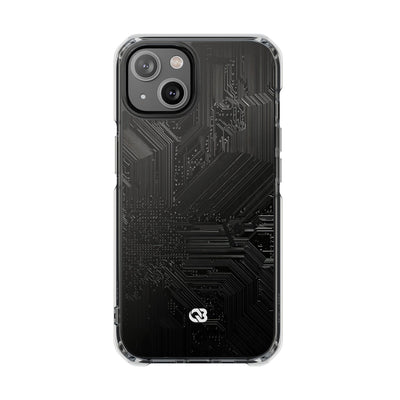 Obsidian Circuitry · Clear Impact Magnetic Phone Case for iPhone ·  Black