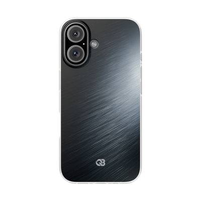 Grey Lite Phone Case for iPhone - Charcoal Brushed Steel