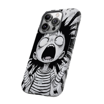 Chaotic Monochrome Scream · Tough Fundas para teléfono para iPhone
