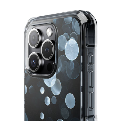 Black Impact MagSafe Phone Case for iPhone - Silver Orbit Glow