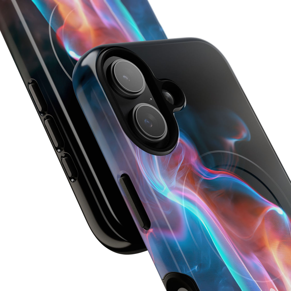 Neon Waveform · Tough 2.0 Magnetic Phone Case for iPhone · Black