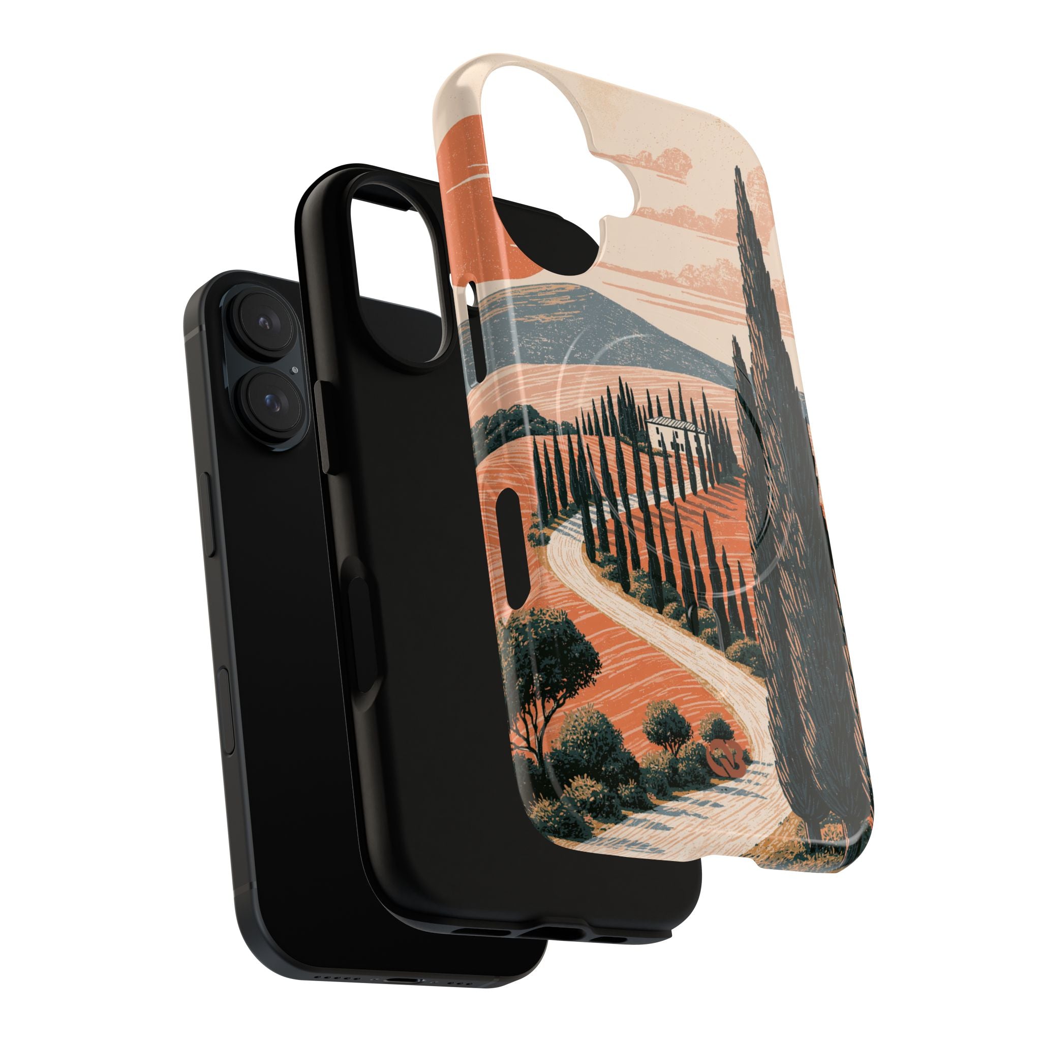 Orange Tough 2.0 Magsafe Phone Case for iPhone - Terracotta Ridge Trail