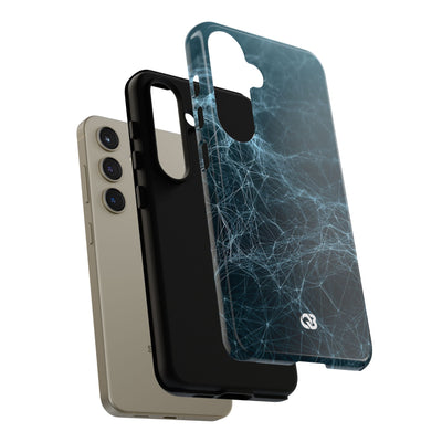 Teal Tough Phone Case for Samsung - Arctic Neural Mesh