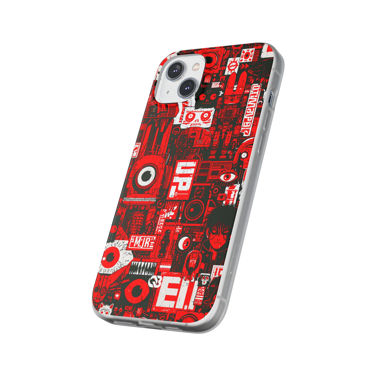 Neo Mecha Collage · Lite Phone Case for iPhone ·  Red