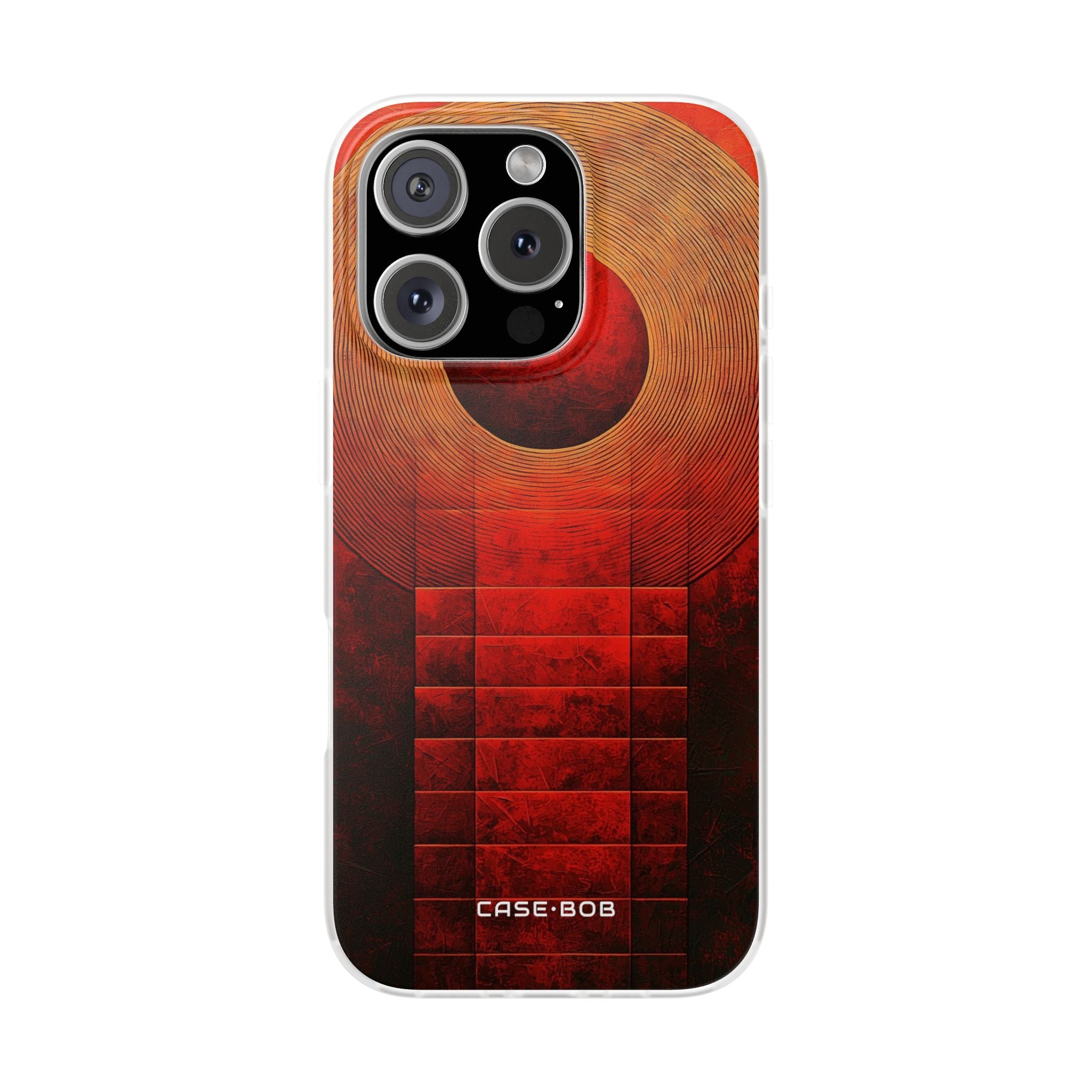 Crimson Orbit iPhone 16 Pro Case - Soft