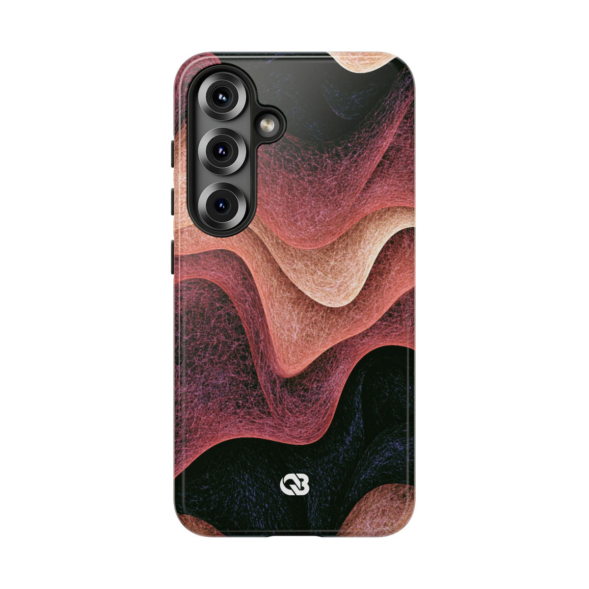 Rose Contour Waves · Tough Phone Case for Samsung · Pink