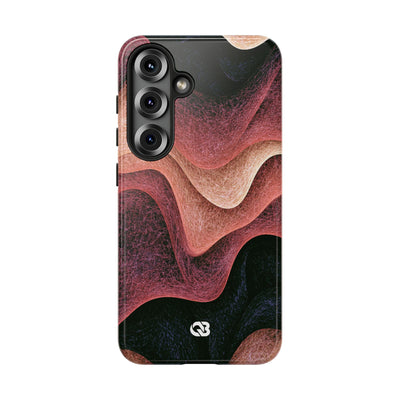Rose Contour Waves · Tough Phone Case for Samsung · Pink
