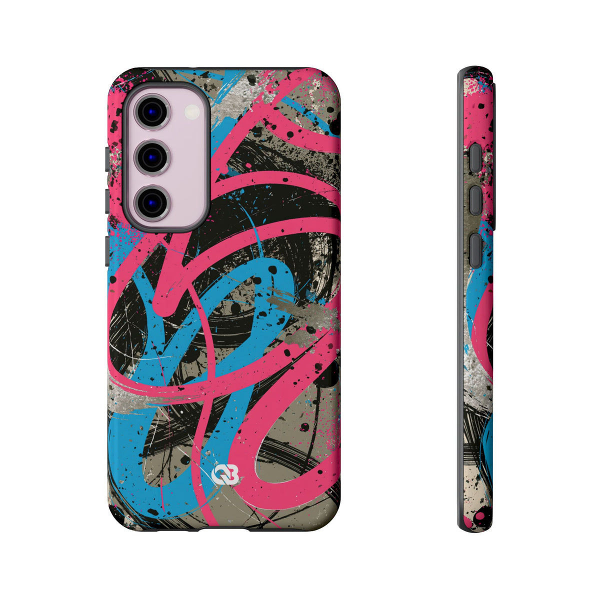 Cyber Splatter Flow · Tough Phone Case for Samsung · Pink