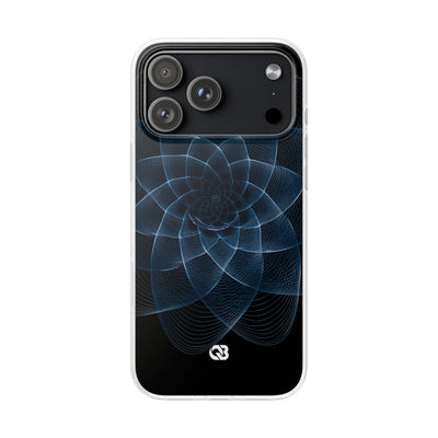 Blue Lite Phone Case for iPhone - Cobalt Geometric Bloom