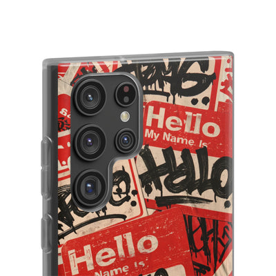 Slap Tag Collage · Lite Phone Case for Samsung · Red