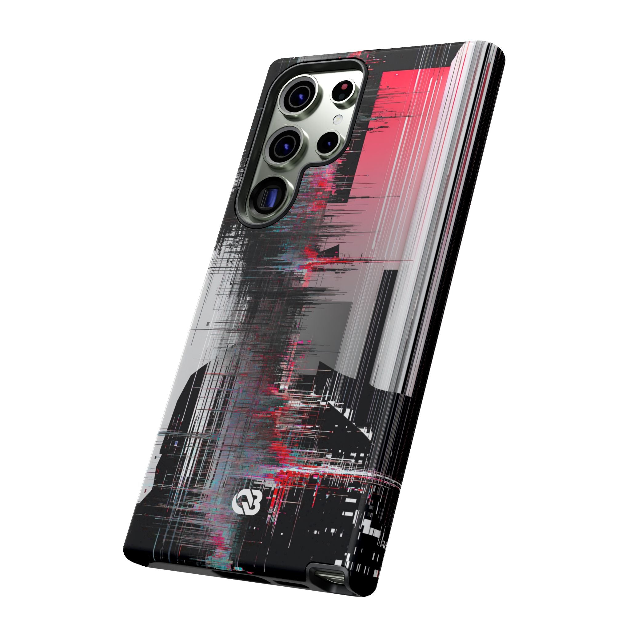 Black Tough Phone Case for Samsung - Crimson Data Leak