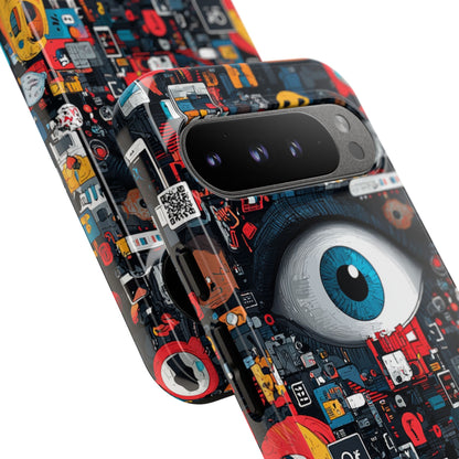 Digital Eye Blau Google Pixel 9 Pro XL Case - Tough