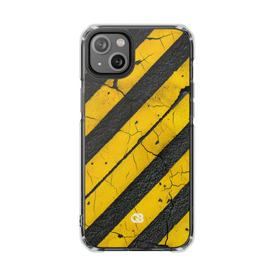 Cracked Hazard Stripes · Impact Telefoncover for iPhone · Magsafe