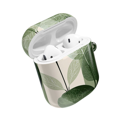 Layered Eucalyptus Study · Hard Case for AirPods & AirPods Pro · Green