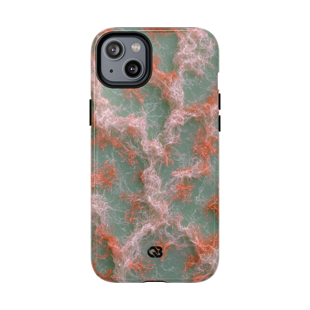 Coral Pixel Matrix · Tough 2.0 Magnetic Phone Case for iPhone · Green