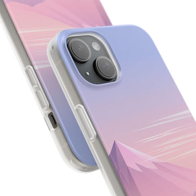 Purple Lite Phone Case for iPhone - Lavender Alpine Dawn