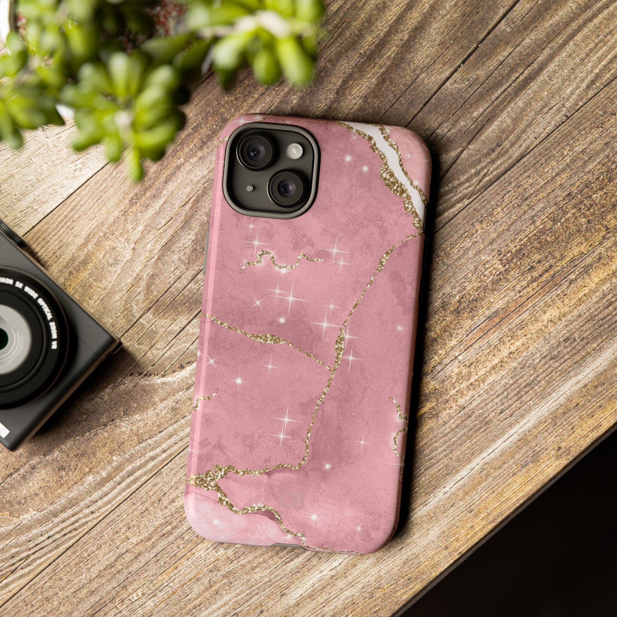 Rose Sparkle Marble · Tough Phone Case for iPhone