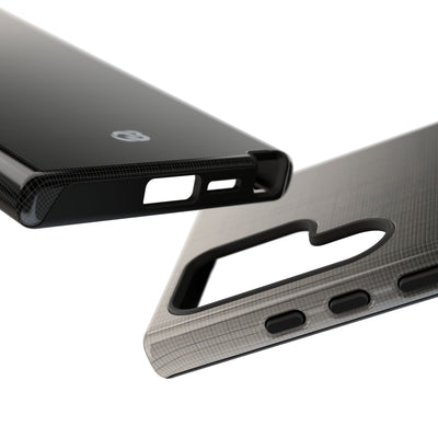 Grey Tough Phone Case for Samsung - Faded Sand Mesh