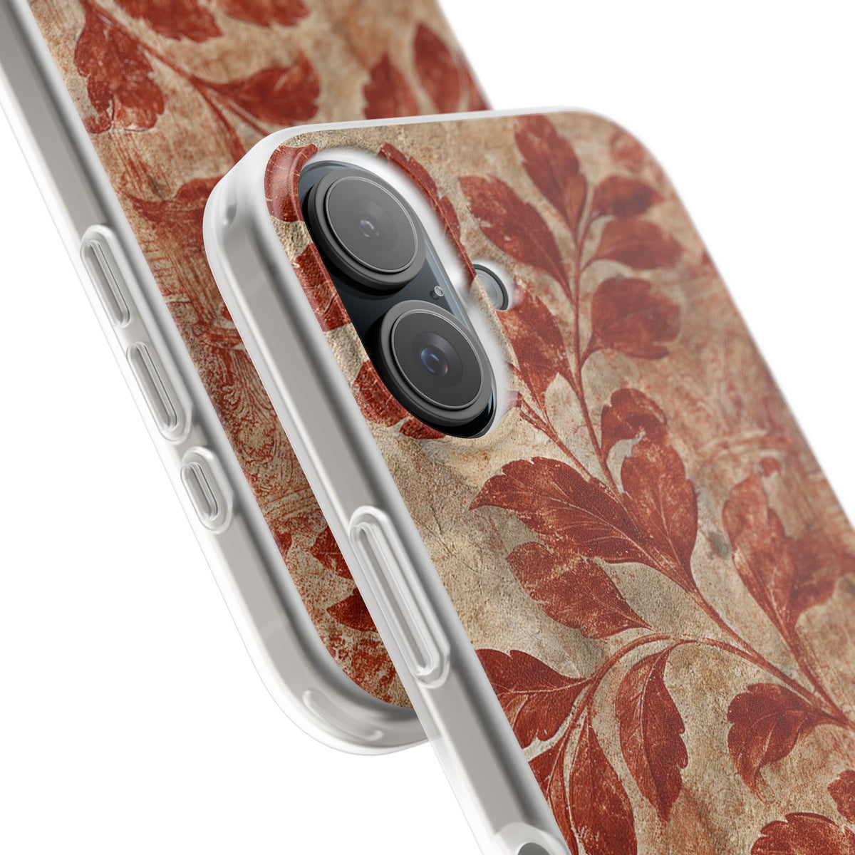 Terracotta Botanical Fresco · Lite Phone Case for iPhone ·  Red