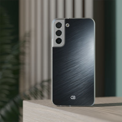 Grey Lite Phone Case for Samsung - Charcoal Brushed Steel