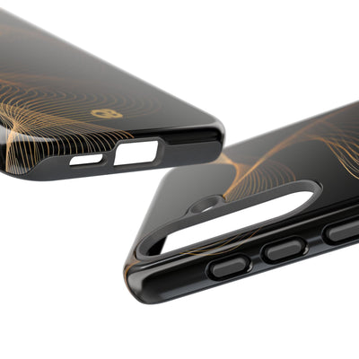 Gold Tough Phone Case for Samsung - Burnished Bronze Helix