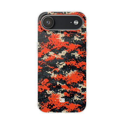 Signal Pixel Camo · Lite Phone Case for iPhone ·  Orange