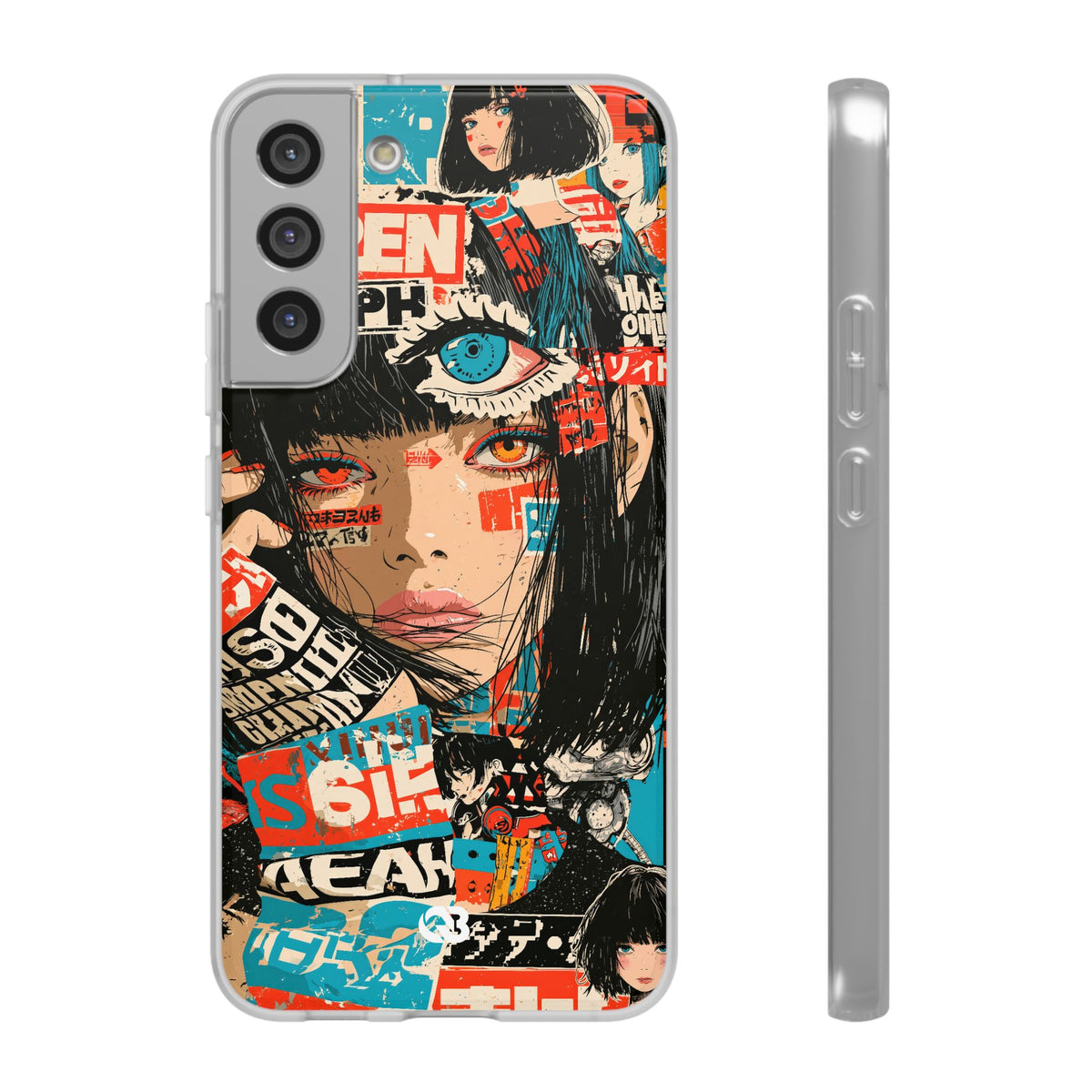 Shibuya Street Collage · Lite Phone Case for Samsung · Red