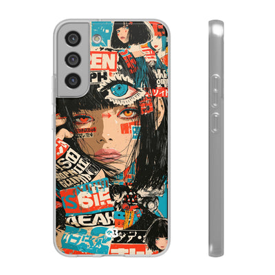 Shibuya Street Collage · Lite Phone Case for Samsung · Red