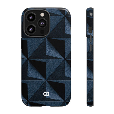 Faceted Slate · Tough Phone Case for iPhone · Blue