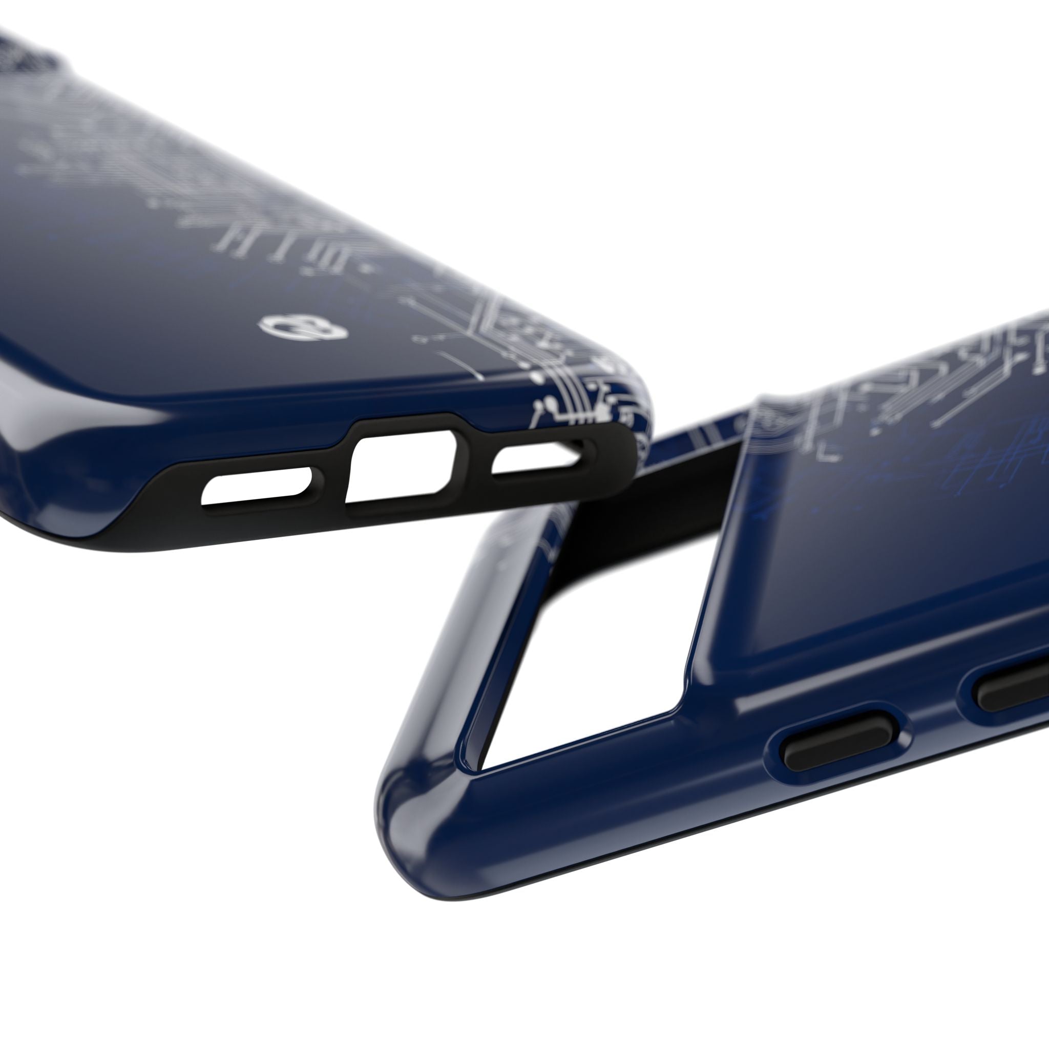 Blue Tough Phone Case for Google Pixel - Cobalt Circuit Logic