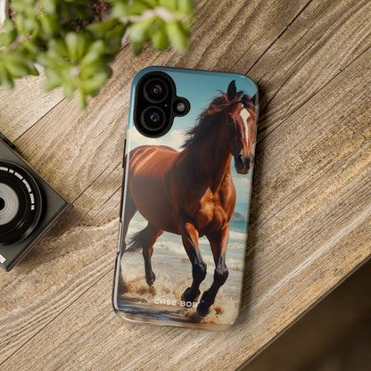 Brown Stallion Splash iPhone 16 Plus Case - Tough