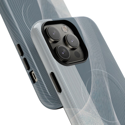Grey Tough 2.0 Magsafe Phone Case for iPhone - Slate Mesh Horizon