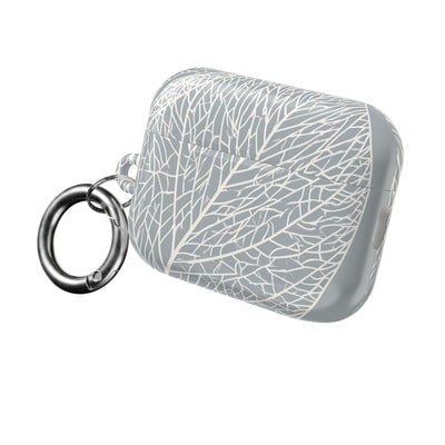Minimal Leaf Skeleton · Hard Case for AirPods & AirPods Pro · Grey