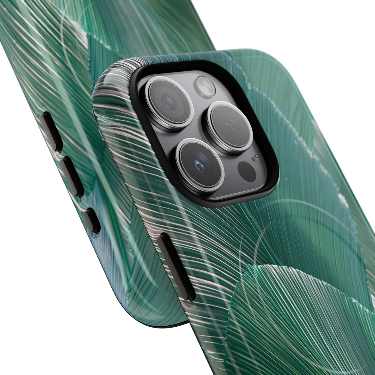 Translucent Fan Palm · Tough 2.0 Magnetic Phone Case for iPhone · Teal