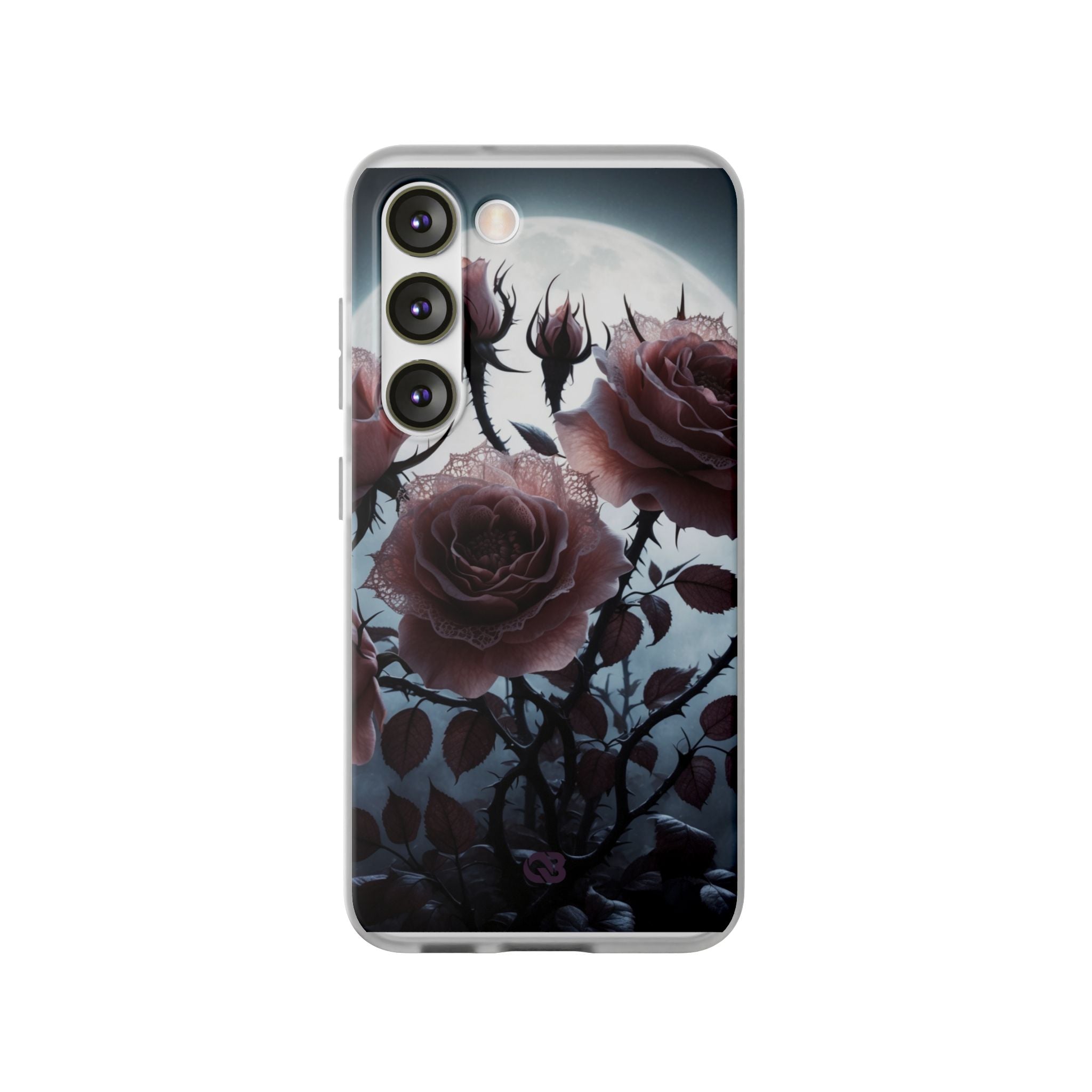 Lunar Lace Petals · Soft Phone Case for Samsung