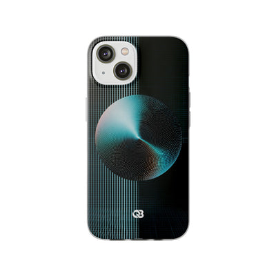 Blue Lite Phone Case for iPhone - Cyan Vector Sphere