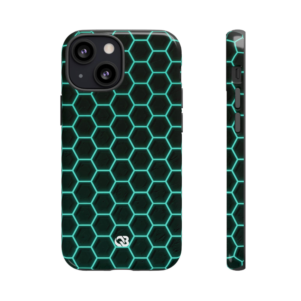 Neon Hex Spectrum · Tough Phone Case for iPhone · Teal