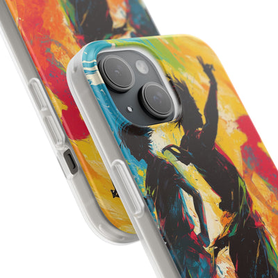 Electric Motion Blur · Soft Phone Case for iPhone