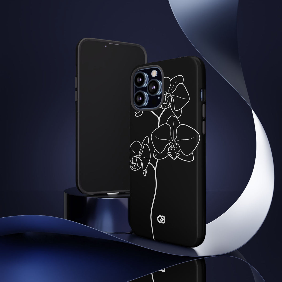 Midnight Orchid · Tough Phone Case for iPhone · Black