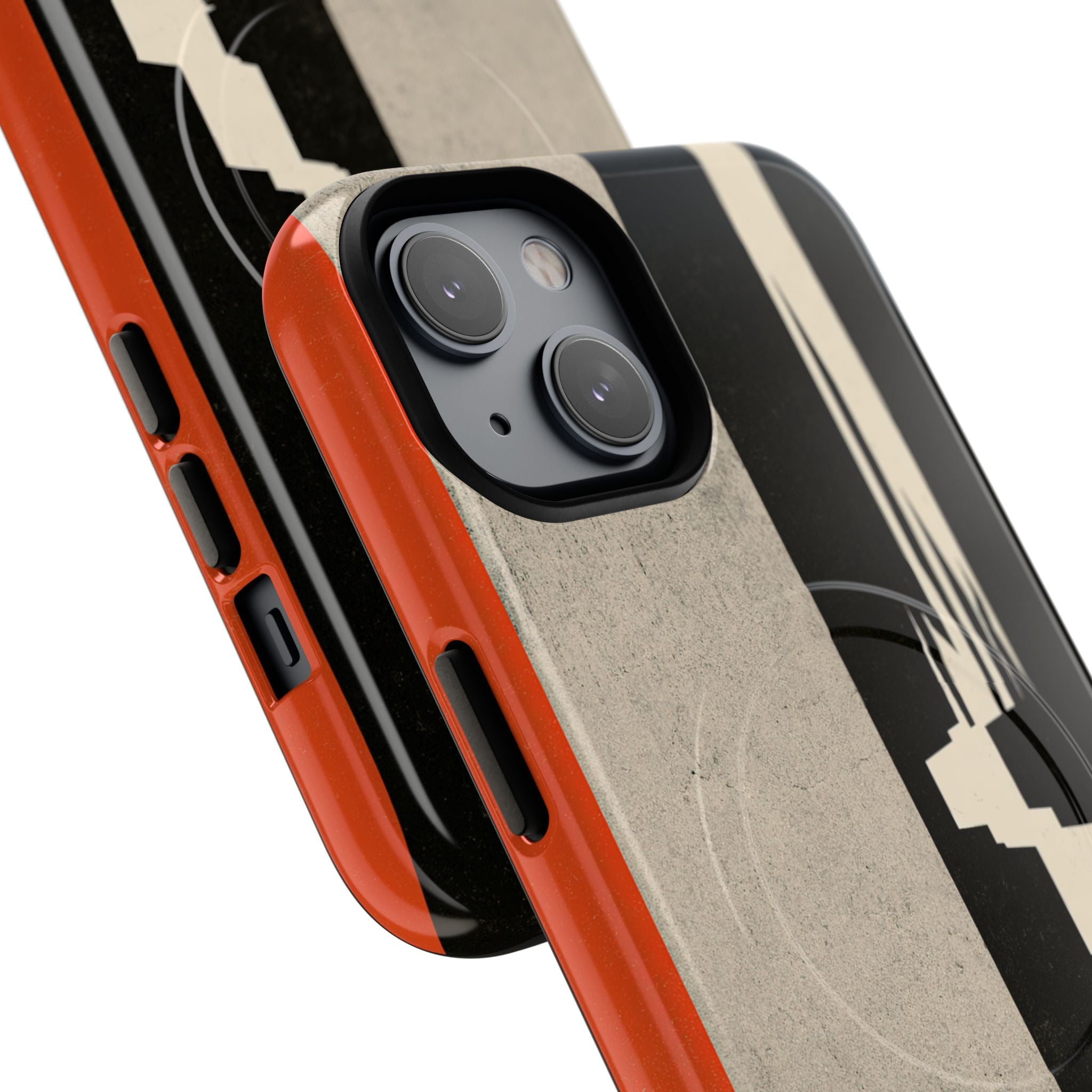 Orange Tough 2.0 Magsafe Phone Case for iPhone - Orange Monolith Rift