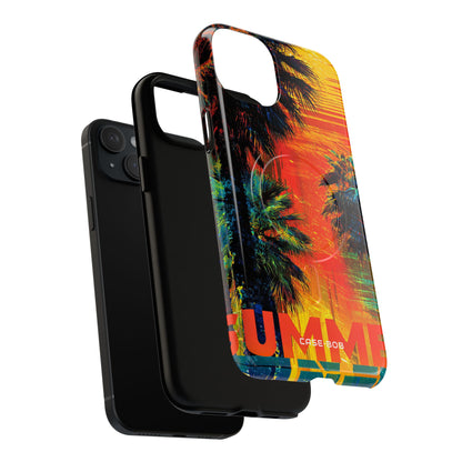 Tropical Sunburst iPhone 15 Plus Case - Tough+