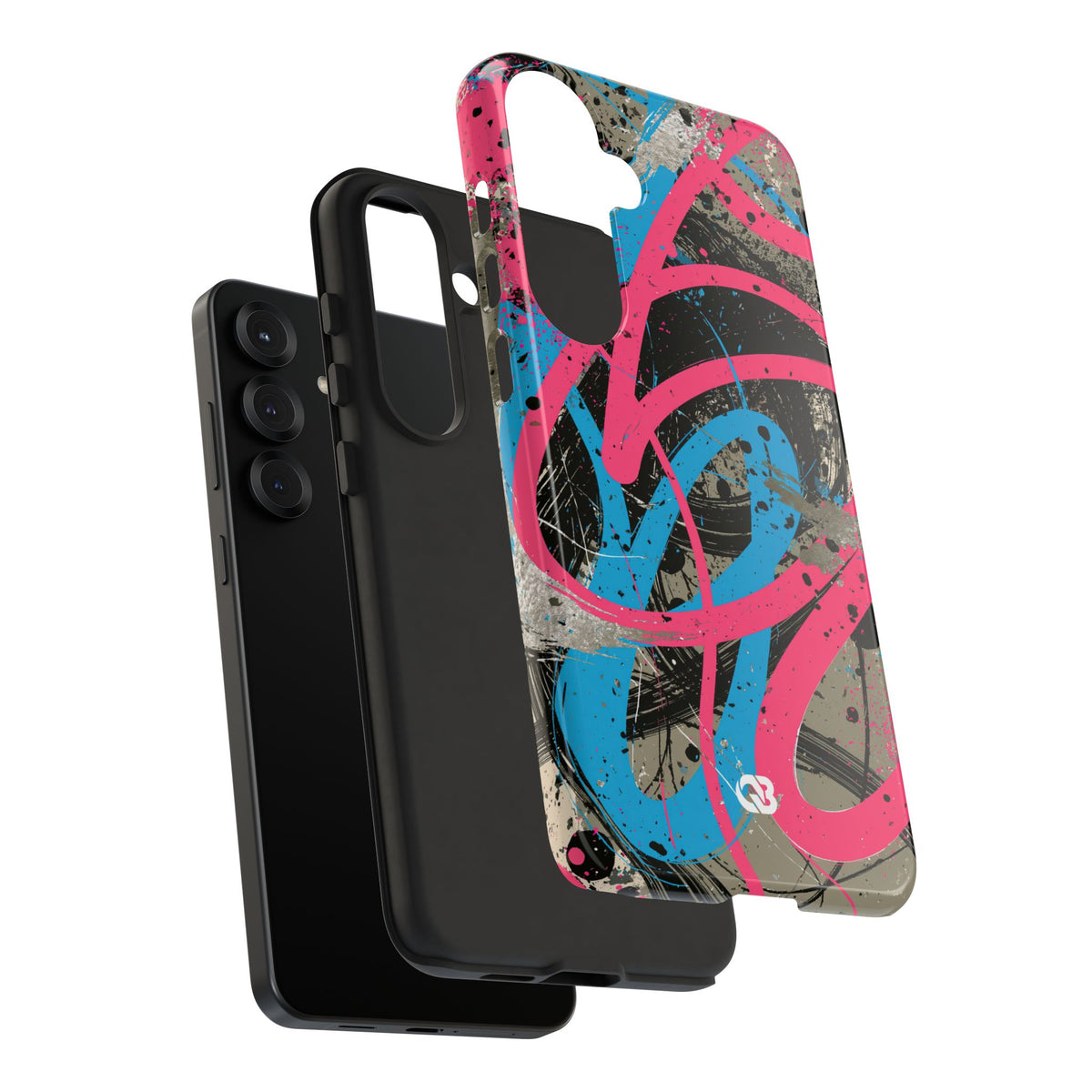 Cyber Splatter Flow · Tough Phone Case for Samsung · Pink