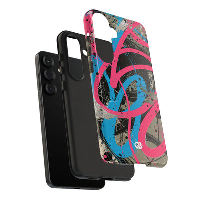 Cyber Splatter Flow · Tough Phone Case for Samsung · Pink