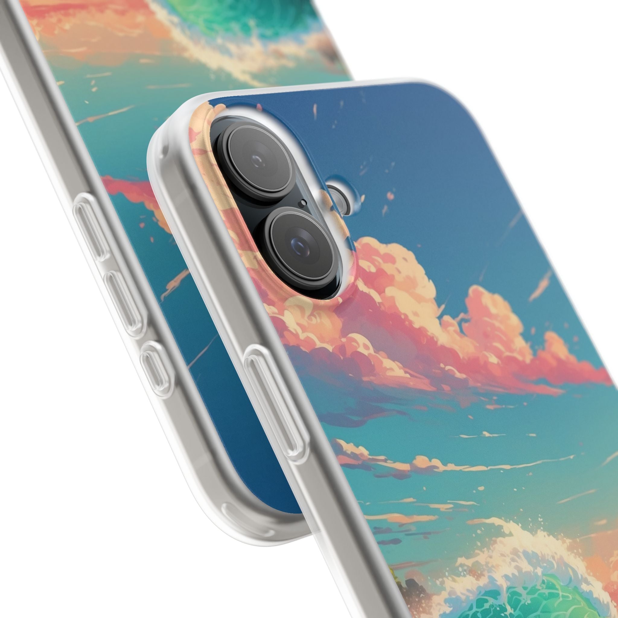 Turkos Curl iPhone 16 Plus Case - Soft