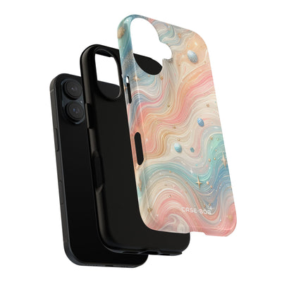 Iridescent Swirls iPhone 16 Skal - Tough