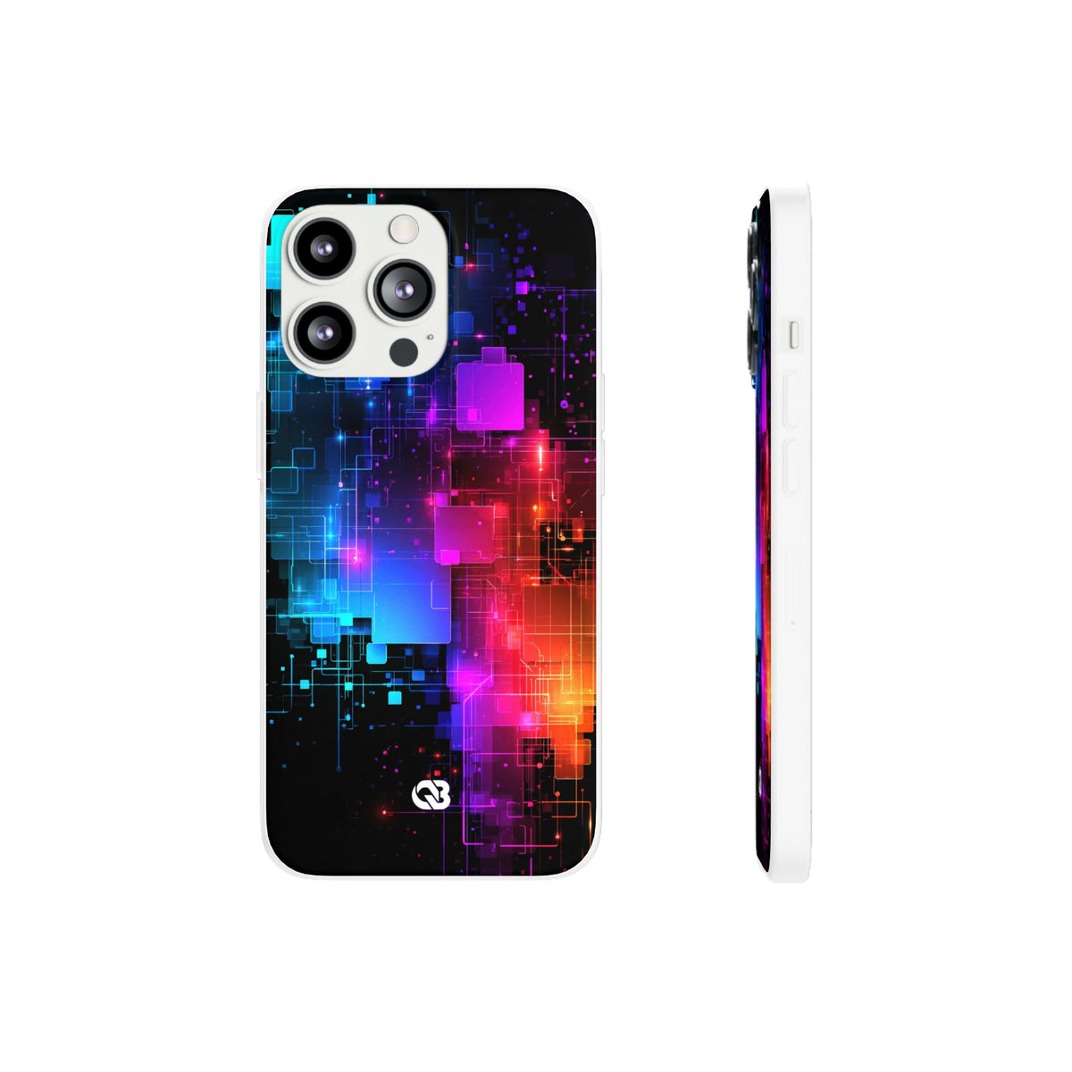 Spectral Circuit Grid · Lite Phone Case for iPhone ·  Black