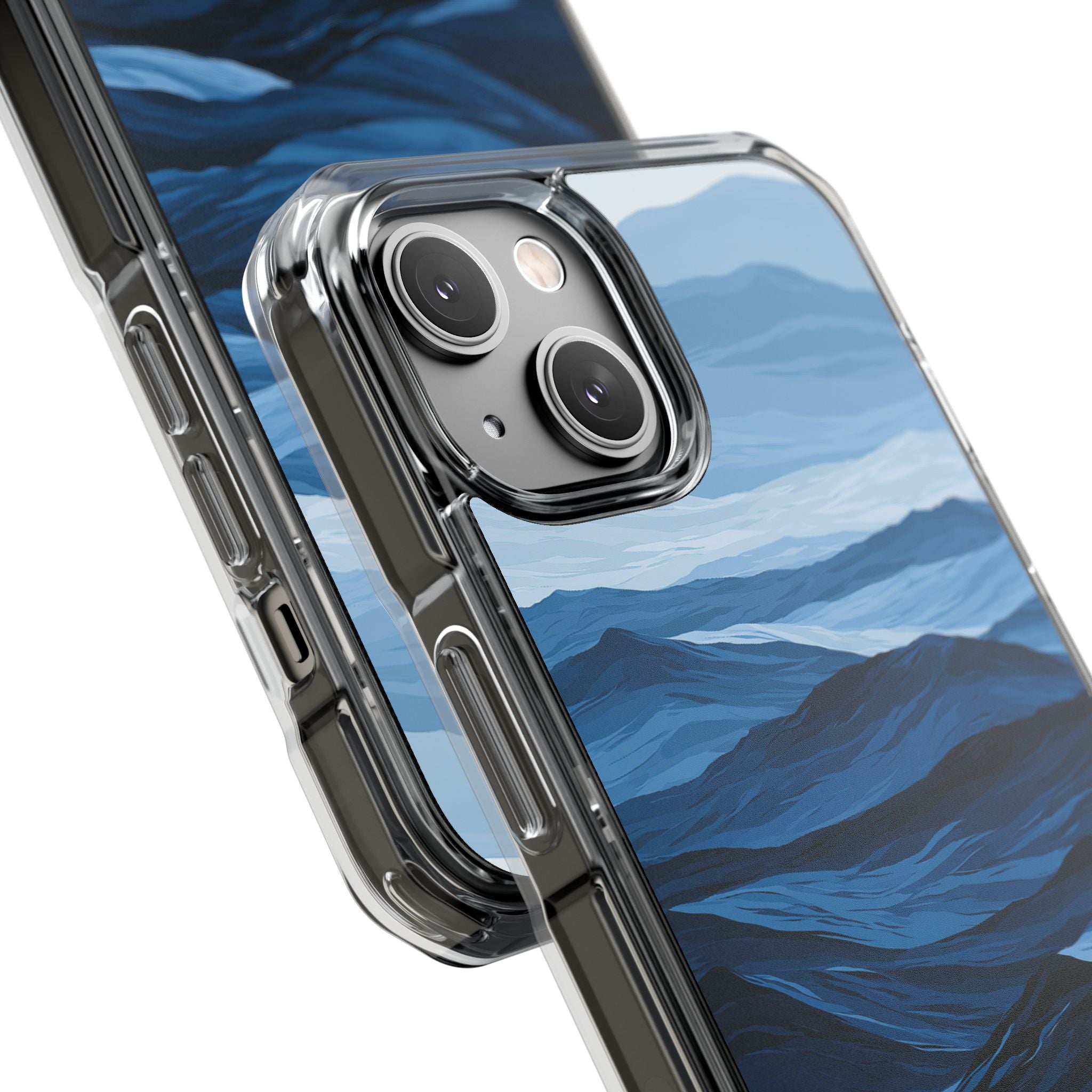 Blue Impact MagSafe Phone Case for iPhone - Cobalt Ridge Tides