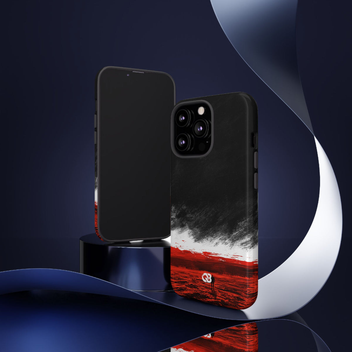 Crimson Horizon · Tough Phone Case for iPhone · Black